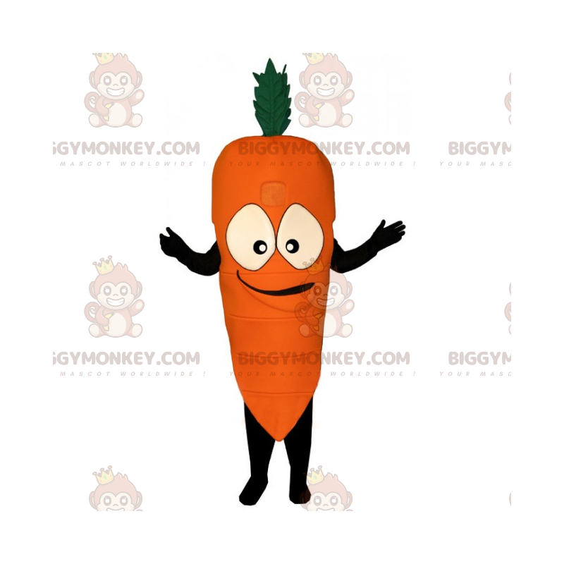 Disfraz de mascota BIGGYMONKEY™ de comida - Zanahoria -