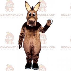 BIGGYMONKEY™ Big Eared Donkey Beige Mascot Costume –