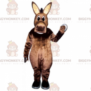 BIGGYMONKEY™ Béžový kostým maskota s velkým ušatým oslem - Koňské maskoti - BIGGYMONKEY_015051 - BiggyMonkey.com