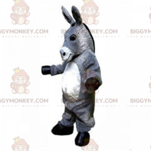 Traje de mascote de Burro Cinzento BIGGYMONKEY™ –