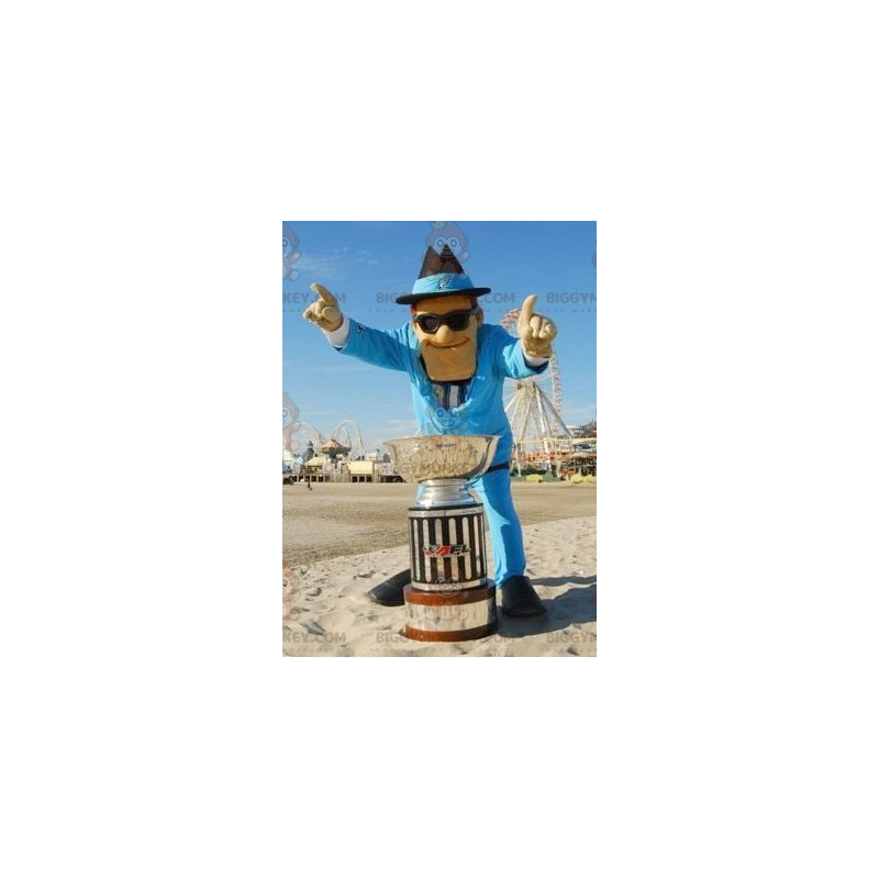 Costume de mascotte BIGGYMONKEY™ d'homme habillé d'un costume Costume de mascotte BIGGYMONKEY™ d'homme habillé d'un costume