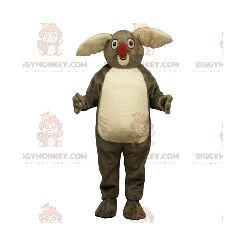 Traje de mascote BIGGYMONKEY™ Koala Orelhas Brancas Grandes Traje de mascote BIGGYMONKEY™ Koala Orelhas Brancas Grandes