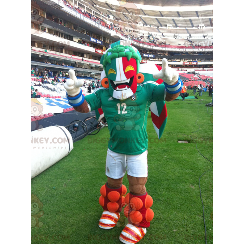 Disfraz de mascota Fan Man de Italia BIGGYMONKEY™ - Disfraz de mascota Fan Man de Italia BIGGYMONKEY™ -
