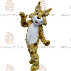 Στολή μασκότ Savannah Animal BIGGYMONKEY™ - Λυγξ με μακριές βλεφαρίδες - Μασκότ τίγρης - BIGGYMONKEY_015077 - BiggyMonkey.com