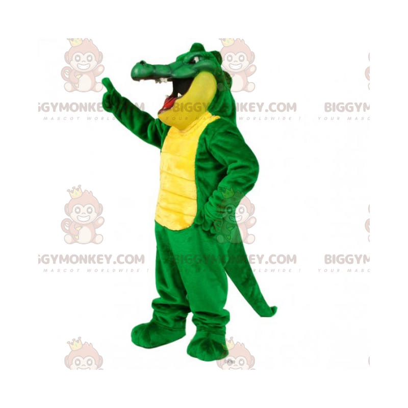 Fantasia de mascote de animal selvagem BIGGYMONKEY™ - crocodilo Fantasia de mascote de animal selvagem BIGGYMONKEY™ - crocodilo