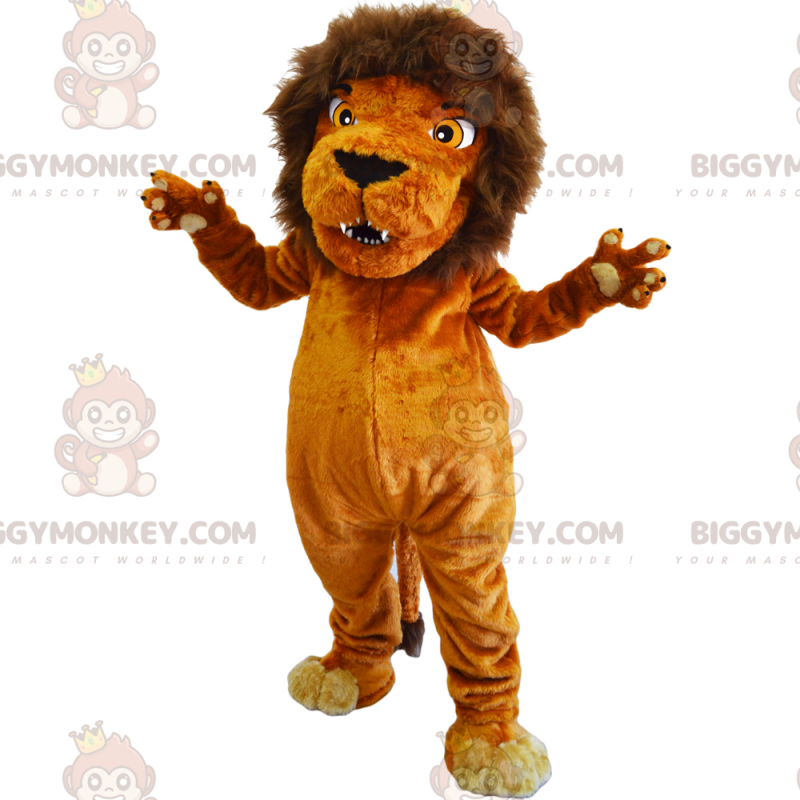 Wild Animal BIGGYMONKEY™ maskotkostume - Løve med manke - Løvemasker - BIGGYMONKEY_015079 - BiggyMonkey.com