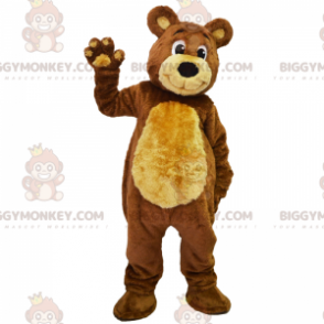 Traje de mascote de urso acoplável macio BIGGYMONKEY™ –