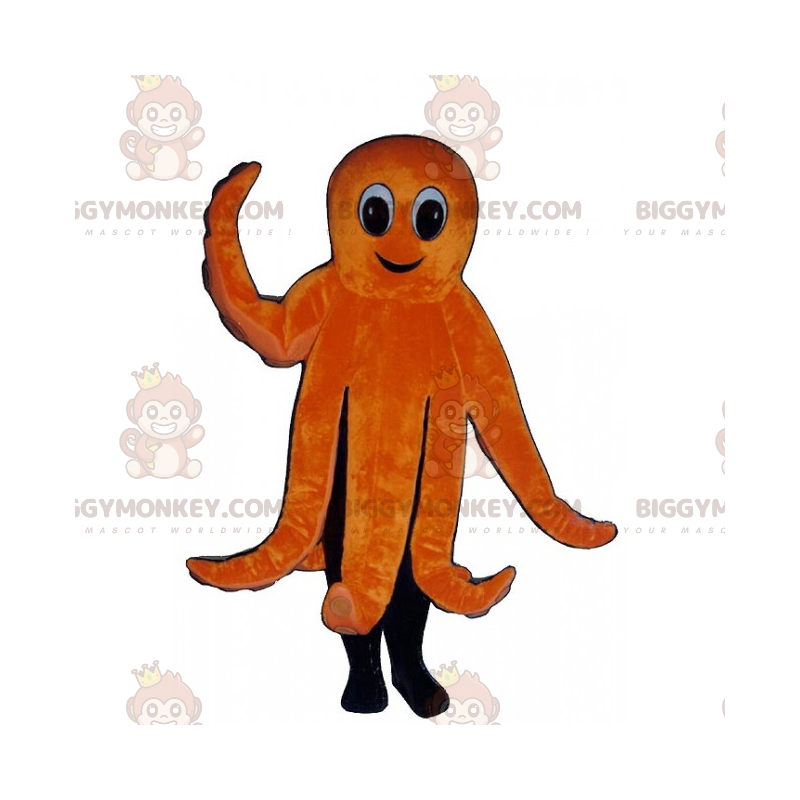 Indtagende orange blæksprutte BIGGYMONKEY™ maskotkostume - Indtagende orange blæksprutte BIGGYMONKEY™ maskotkostume -