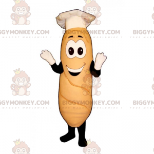 BIGGYMONKEY™ Breadstick Mascot Costume with Chef Hat –