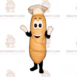 BIGGYMONKEY™ Breadstick Mascot Costume with Chef Hat -