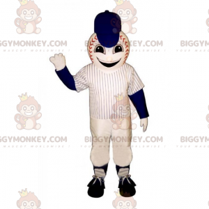 Baseball BIGGYMONKEY™ maskotkostume med uniform -