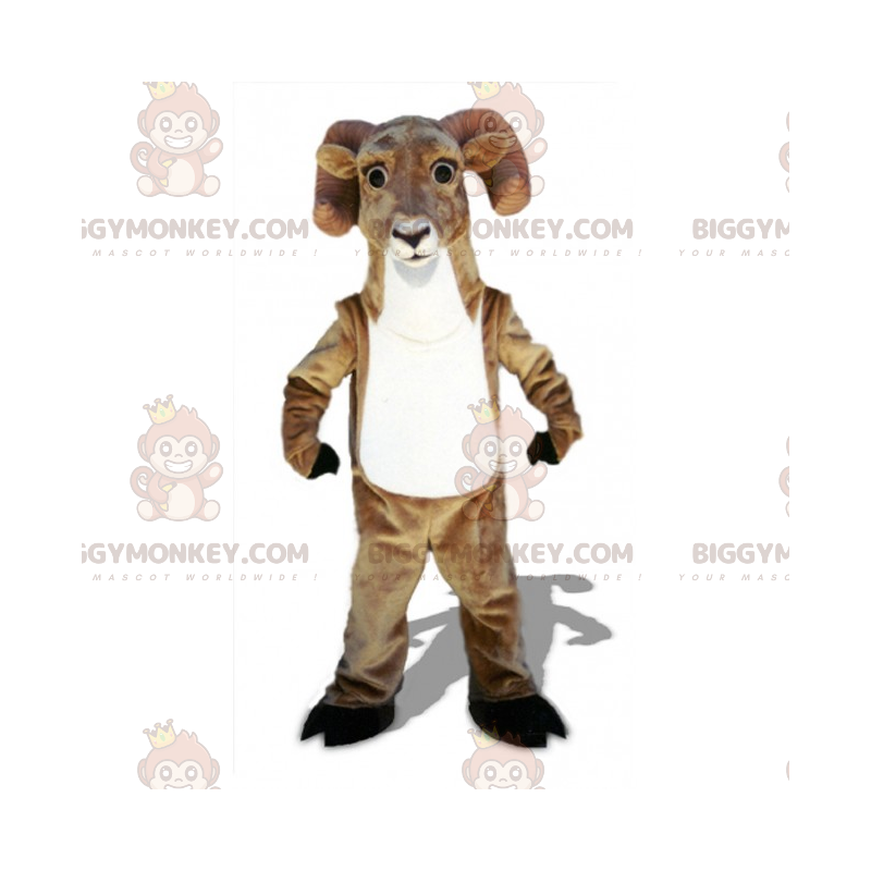 Kostium maskotki z białym brzuchem barana BIGGYMONKEY™ - Kostium maskotki z białym brzuchem barana BIGGYMONKEY™ -