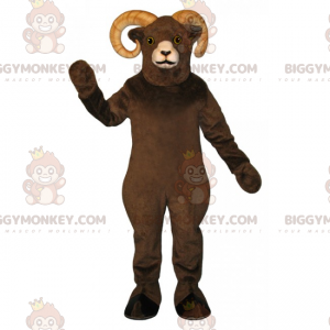 BIGGYMONKEY™ Maskottchen-Kostüm Brauner Widder - Biggymonkey.com