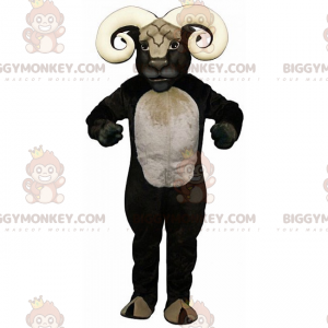 Disfraz de mascota Ram blanco y negro BIGGYMONKEY™ -