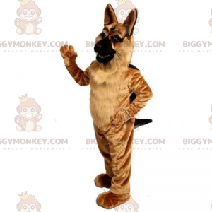 BIGGYMONKEY™ Soft Coated German Shepherd Mascot Costume -