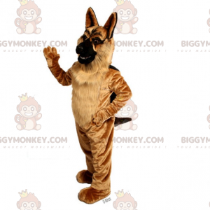 Langhåret schæferhund BIGGYMONKEY™ maskotkostume -