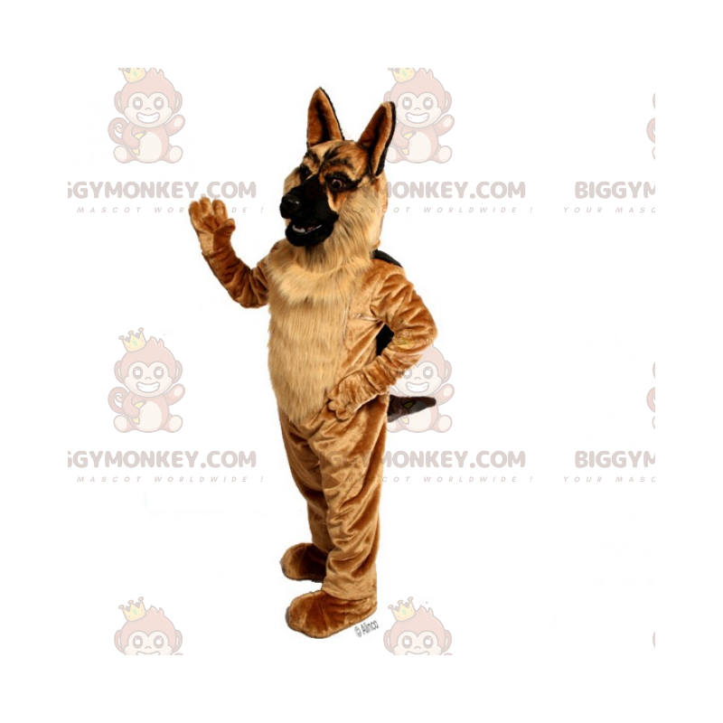 Long Haired German Shepherd BIGGYMONKEY™ Mascot Costume -