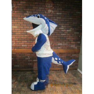 Blue Orca Shark Dolphin BIGGYMONKEY™ maskotkostyme - Fiskemaskotter - BIGGYMONKEY_01840 - BiggyMonkey.com