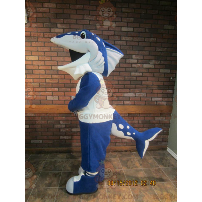 Blauwe orkahaai dolfijn BIGGYMONKEY™ mascottekostuum - Blauwe orkahaai dolfijn BIGGYMONKEY™ mascottekostuum -