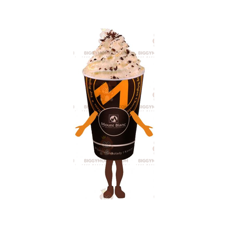 Drink BIGGYMONKEY™ Mascot Costume - Coffee with whipped cream -
