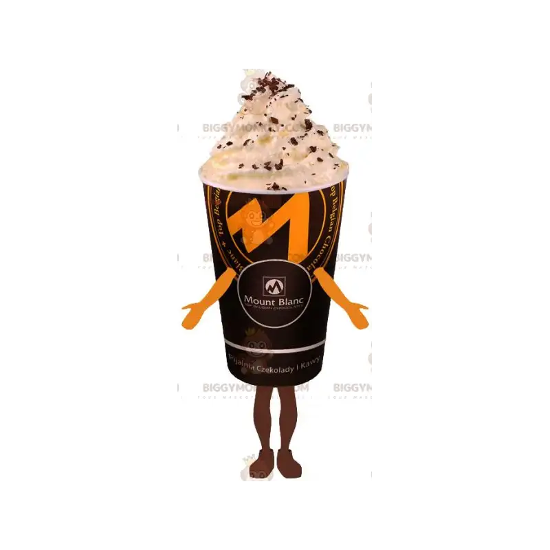 Trinken Sie BIGGYMONKEY™ Maskottchenkostüm – Kaffee mit Trinken Sie BIGGYMONKEY™ Maskottchenkostüm – Kaffee mit