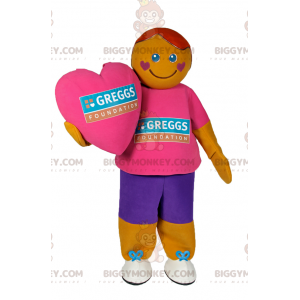 Heart Cheek Man BIGGYMONKEY™ maskotkostume - Biggymonkey.com