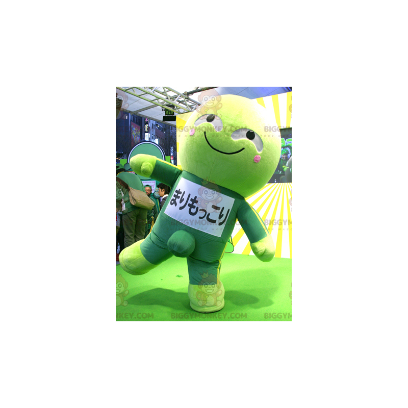 Costume de mascotte BIGGYMONKEY™ de personnage vert japonais de Costume de mascotte BIGGYMONKEY™ de personnage vert japonais de