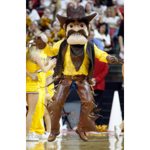 BIGGYMONKEY™ Cowboy Mascot Costume In Traditional Garb -