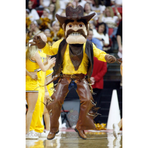 BIGGYMONKEY™ Cowboymaskotdräkt i traditionell dräkt -
