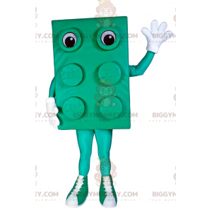 Kostium maskotki Lego Brick BIGGYMONKEY™ — zielony - Znani ludzie maskotki - BIGGYMONKEY_015172 - BiggyMonkey.com