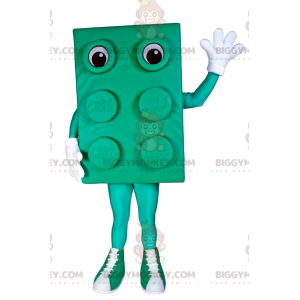 Lego-klods BIGGYMONKEY™ maskotkostume - grøn - Biggymonkey.com
