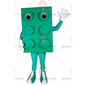 Lego Brick BIGGYMONKEY™ Mascottekostuum - Groen - Mascottes beroemde mensen - BIGGYMONKEY_015172 - BiggyMonkey.com