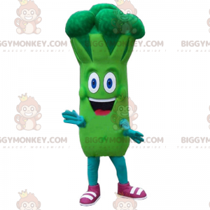 Broccoli BIGGYMONKEY™ Costume da mascotte con enorme sorriso -