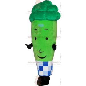 Costume de mascotte BIGGYMONKEY™ de brocoli avec tablier a