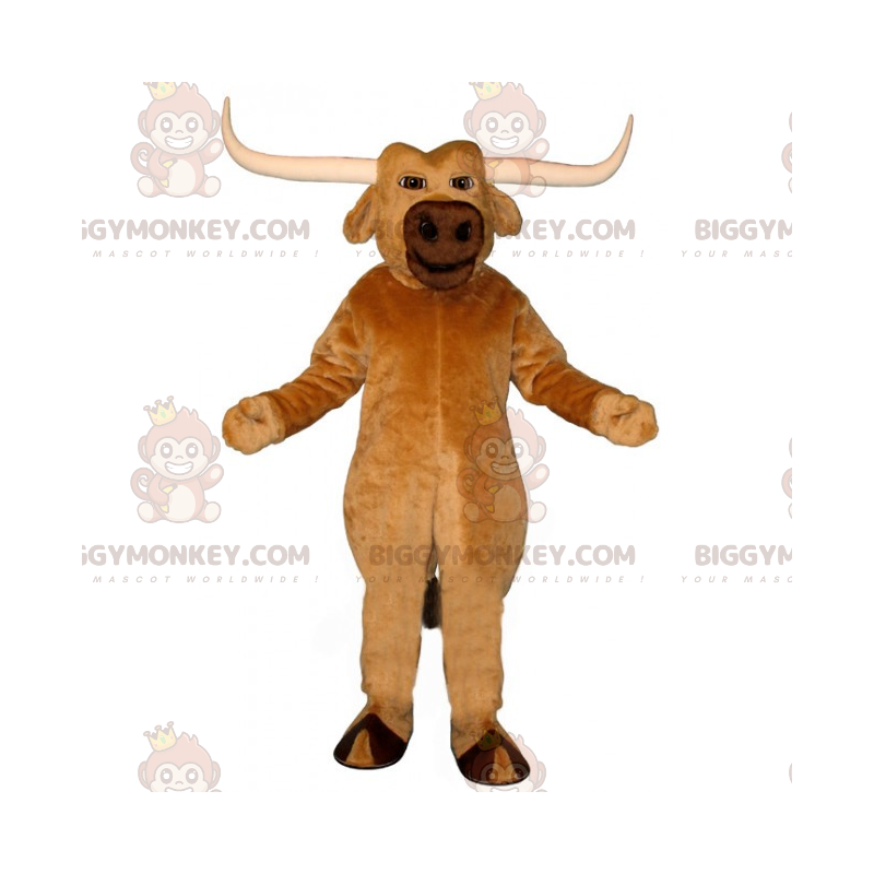 Costume de mascotte BIGGYMONKEY™ de buffalo avec grandes cornes