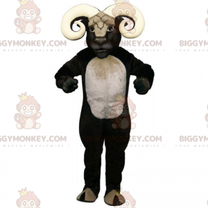 Black and White Buffalo BIGGYMONKEY™ Mascot Costume -