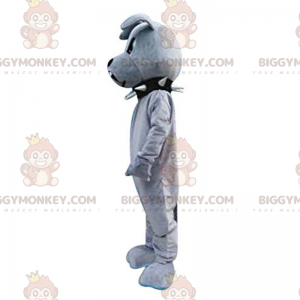Bulldog BIGGYMONKEY™ Mascot Costume with Black Collar -