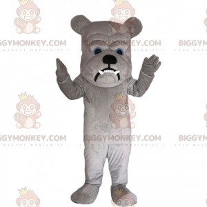 Traje de mascote Bulldog BIGGYMONKEY™ com cabeça grande –