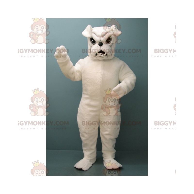 White Bulldog BIGGYMONKEY™ Mascot Costume - Biggymonkey.com