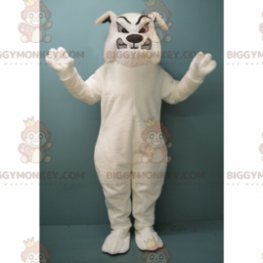 Rabid hvit bulldog BIGGYMONKEY™ maskotkostyme - Hundemasker - BIGGYMONKEY_015192 - BiggyMonkey.com
