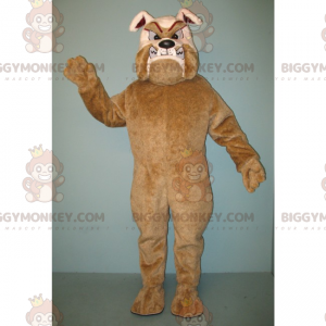 BIGGYMONKEY™ Brun och Tan Rabid Bulldog Maskotdräkt - Hundmaskot - BIGGYMONKEY_015195 - BiggyMonkey.com