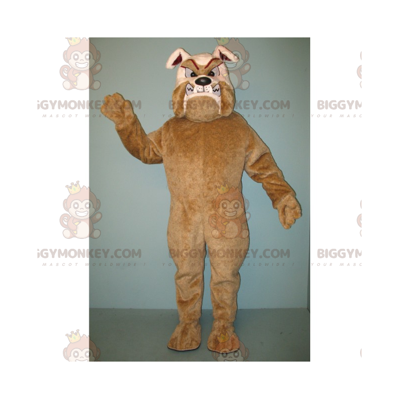 BIGGYMONKEY™ Brown and Tan Rabid Bulldog Mascot Costume – BIGGYMONKEY™ Brown and Tan Rabid Bulldog Mascot Costume –