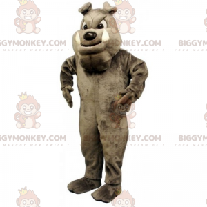 Costume de mascotte BIGGYMONKEY™ de bulldog gris -