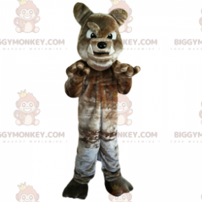 Brun Bulldog BIGGYMONKEY™ maskotkostyme - Hundemasker - BIGGYMONKEY_015200 - BiggyMonkey.com