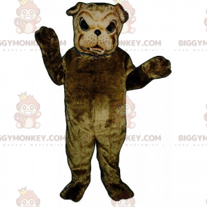 Brązowy kostium maskotki buldoga z miękkiego futra BIGGYMONKEY™