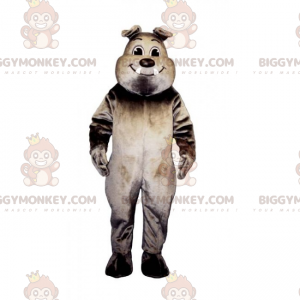 Lächelnde Bulldogge BIGGYMONKEY™ Maskottchen-Kostüm -
