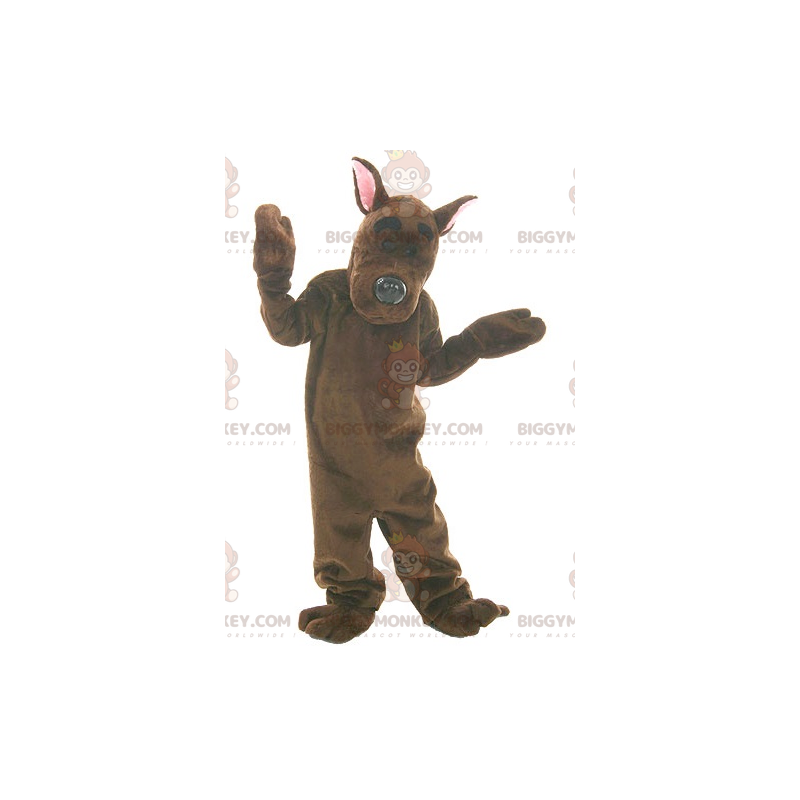 Costume de mascotte BIGGYMONKEY™ de Scoubidou chien de dessin Costume de mascotte BIGGYMONKEY™ de Scoubidou chien de dessin