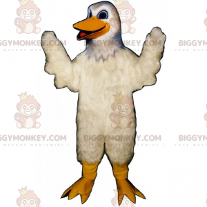 Smiling White Duck BIGGYMONKEY™ Mascot Costume - Biggymonkey.com