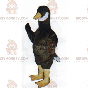 Black Duck With White Tail BIGGYMONKEY™ Mascot Costume –