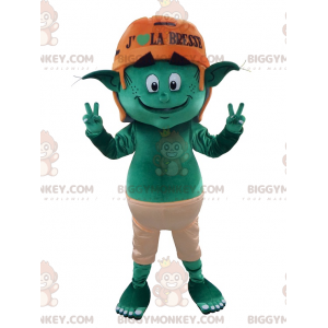 Green Leprechaun Elf BIGGYMONKEY™ maskotkostume - Mangler af dyre-maskoter - BIGGYMONKEY_0184 - BiggyMonkey.com